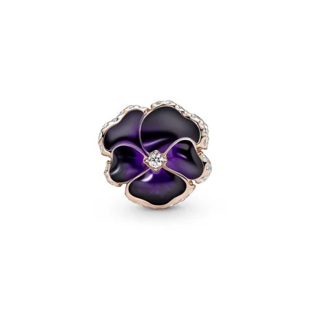 Pansy Pandora Purple Earrings Pandora Rose Gold Flower Earrings