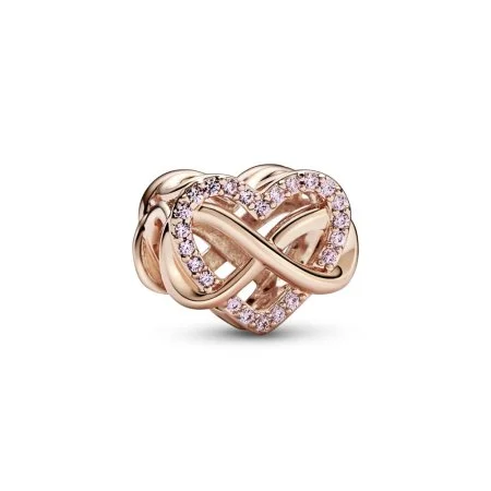 Sparkling Infinity Pink Heart Charm | Official Pandora™ Malta