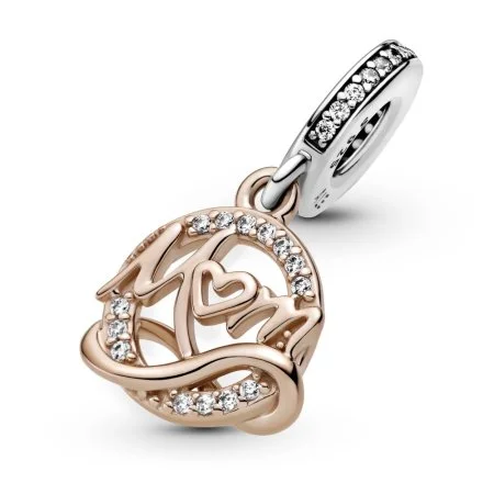 Two tone Mum Dangle Charm Official Pandora Malta