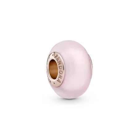 Matte Pink Murano Glass Charm Official Pandora Malta