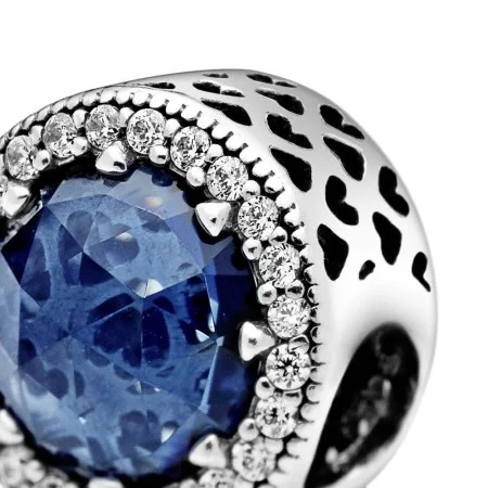 Sparkling Dark Blue Charm Official Pandora Malta