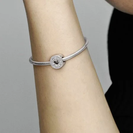 Pave Heart Anniversary Charm Official Pandora Malta