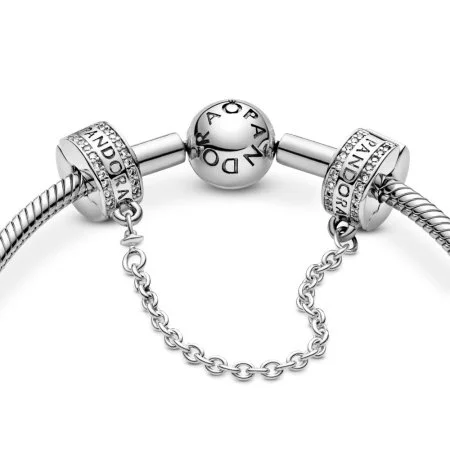 pandora logo safety pandora clip safety chain