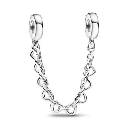 Linked Hearts Safety Chain Official Pandora™ Malta