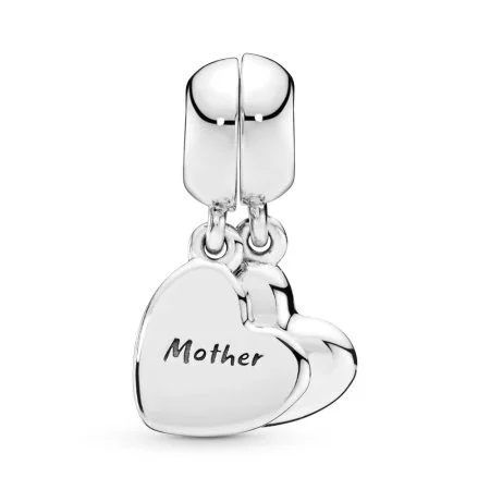Mother & Son Heart Split Dangle Charm | Official Pandora™ Malta