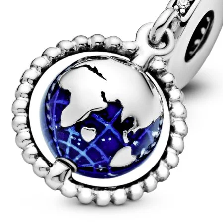 Spinning Globe Dangle Charm Official Pandora™ Malta