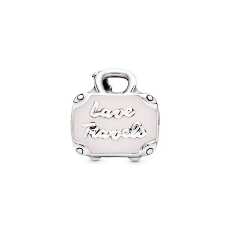 Pink Travel Bag Charm Official Pandora Malta