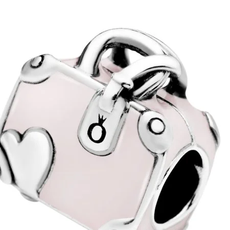 Pandora pink travel bag charm hotsell