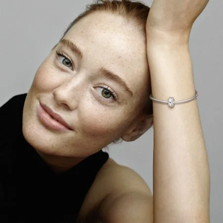 Double Lined Pavé© Clip Charm | Official Pandora™ Malta