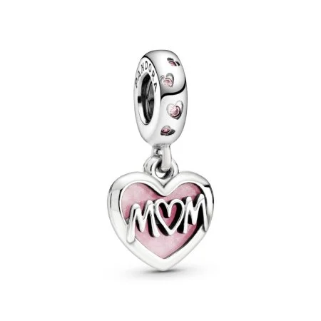Mum Script Heart Dangle Charm Official Pandora™ Malta