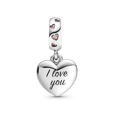 Mum Script Heart Dangle Charm Official Pandora™ Malta