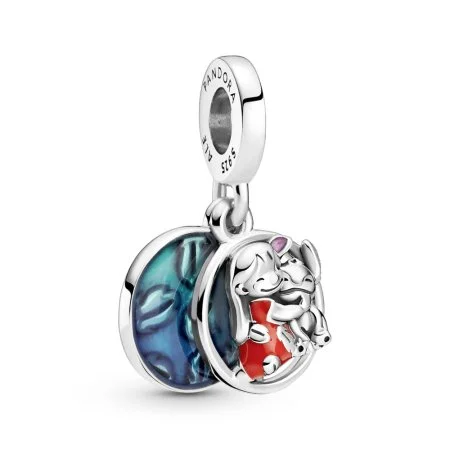 Disney New Pandora Necklace 2021 Disney Lilo Stitch Family Dangle