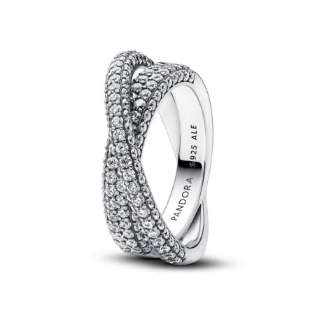 Pandora Timeless Pavé Crossover Dual Band Ring Official Pandora