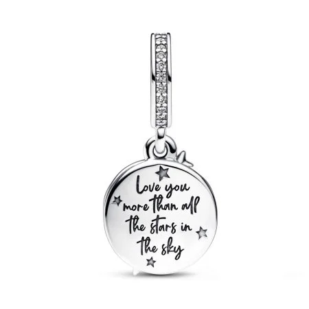 Two-tone Shooting Star Double Dangle Charm Official Pandora™ Malta