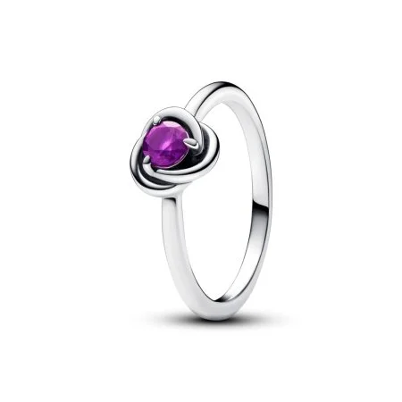 Purple Eternity Circle Ring Official Pandora™ Malta