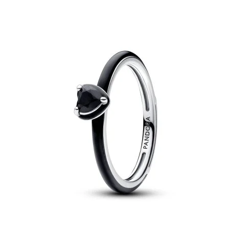 Pandora ME Black Chakra Heart Ring Official Pandora™ Malta