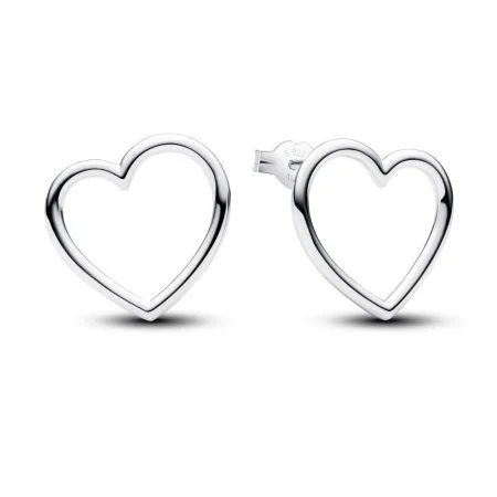 Front-facing Heart Stud Earrings Official Pandora™ Malta