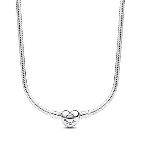アクセサリー PANDORA Heat Clasp Snake Chain Necklace Heart Clasp Snake Chain Necklace | Official Pandora™ Malta