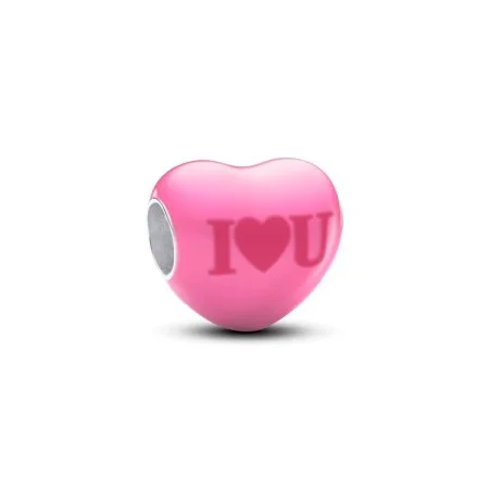 Colour changing Hidden Message Heart Charm Official Pandora Malta