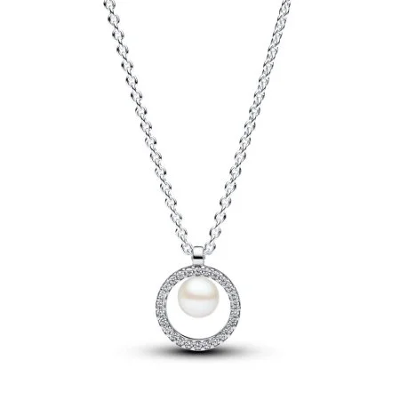 Treated Freshwater Cultured Pearl Pavé Collier Necklace
