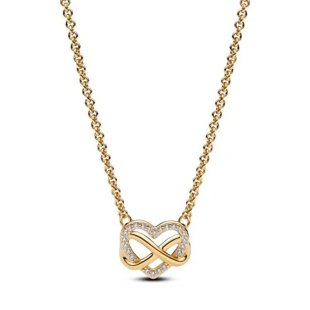 Sparkling Infinity Heart Collier Necklace Official Pandora Malta
