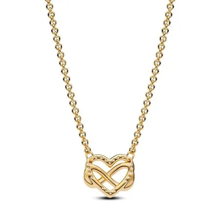 Sparkling Infinity Heart Collier Necklace Official Pandora Malta