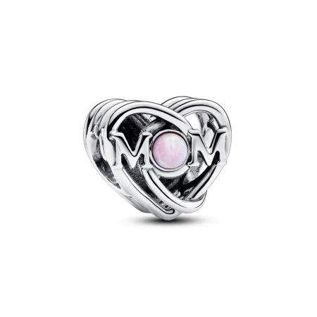 Openwork Mum Heart Charm Official Pandora Malta