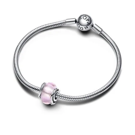 Encircled Pink Murano Glass Charm Official Pandora Malta