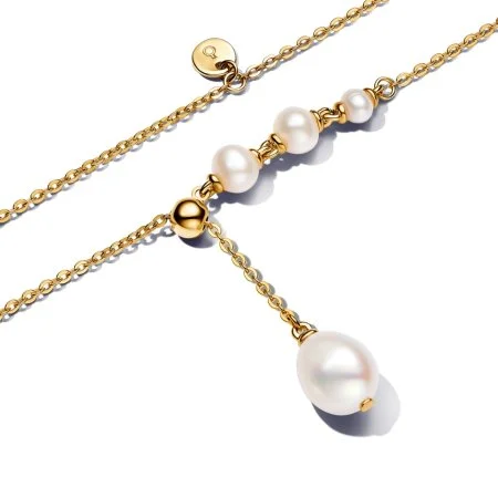 Treated Freshwater Cultured Pearl Drop Necklace Official Pandora Malta