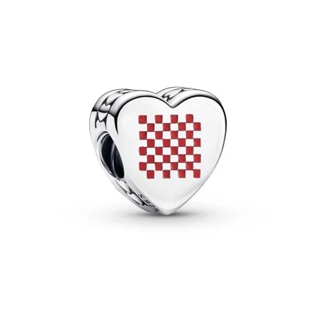 Croatia Chequerboard Heart Charm Official Pandora™ Malta
