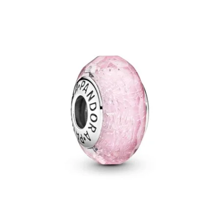 Faceted Pink Murano Glass Charm Official Pandora™ Malta